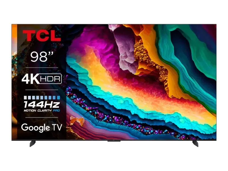 98" LED SMART Телевизор TCL 98P745, 3840x2160 4K UHD, Google TV, Чёрный