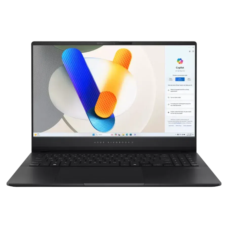 Ноутбук 15,6" ASUS Vivobook S 15 OLED S5506MA, Neutral Black, Intel Core Ultra 5 125H, 16Гб/512Гб, Без ОС