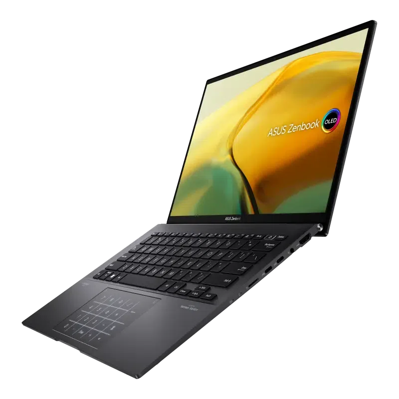 Laptop 14" ASUS Zenbook 14 OLED UM3402YA, Jade Black, AMD Ryzen 7 7730U, 16GB/1024GB, Fără SO