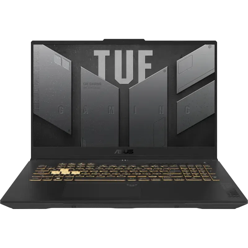 Laptop Gaming 17,3" ASUS TUF Gaming F17 FX707VV, Mecha Gray, Intel Core i7-13620H, 16GB/1024GB, Fără SO