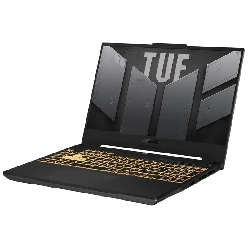 Laptop Gaming 15,6" ASUS TUF Gaming F15 FX507ZC4, Mecha Gray, Intel Core i7-12700H, 16GB/1024GB, Fără SO