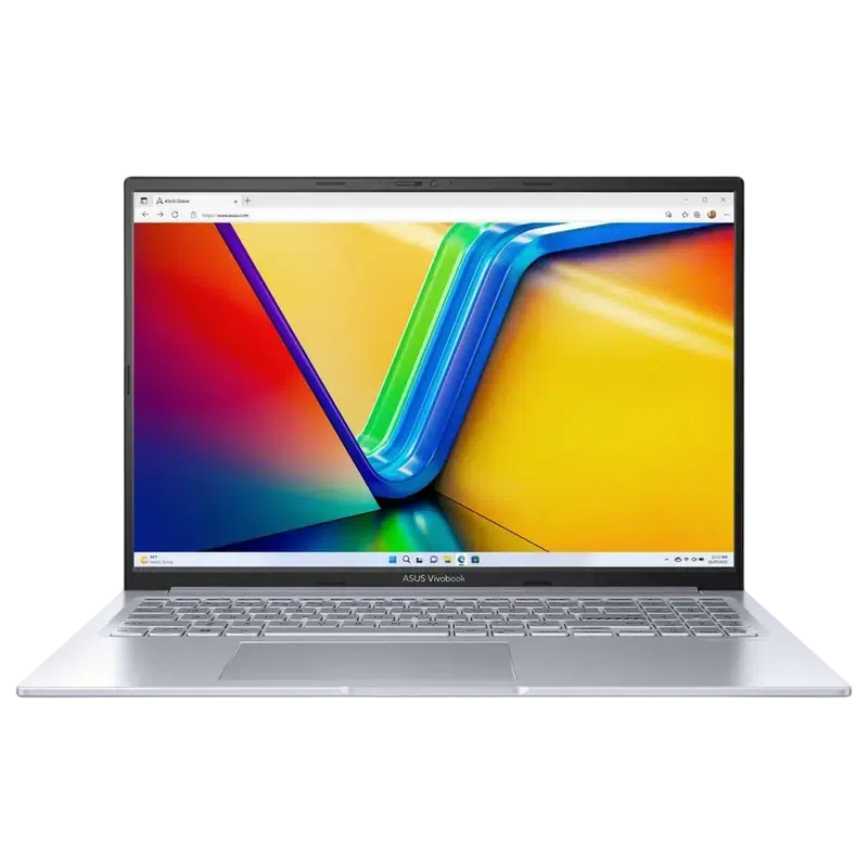 Laptop 16" ASUS Vivobook 16X M3604YA, Cool Silver, AMD Ryzen 5 7430U, 16GB/512GB, Fără SO