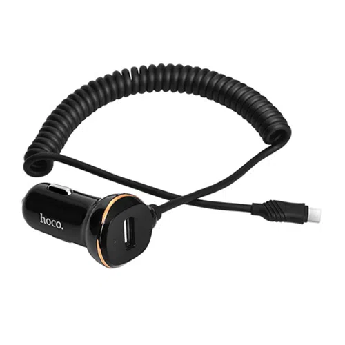 HOCO Z14 single port with micro cable car charger Black