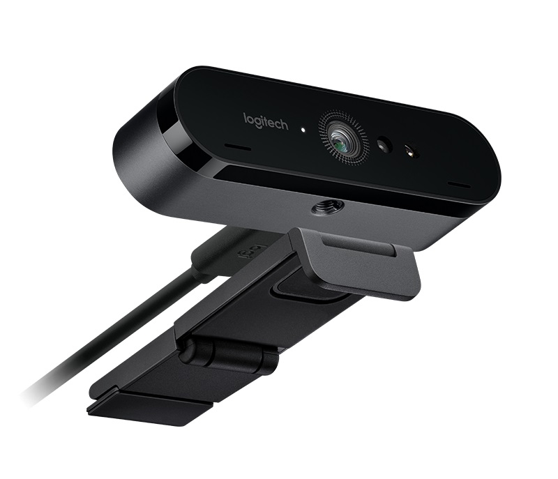 Logitech BRIO Stream 4K Ultra HD, Premium 4K Ultra HD 2160p/30fps with HDR, Diagonal Field of View 65°/78°/90°, Zoom Up to 5x, Autofocus, RightLight 3, 2 omni-directional mics, USB-A plug-and-Play supports USB-C, 2.2 m, black