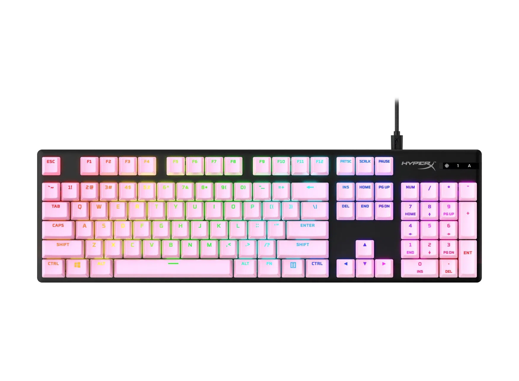 HYPERX Keycaps Full key Set , Pink, RU [519T9AA#ACB]