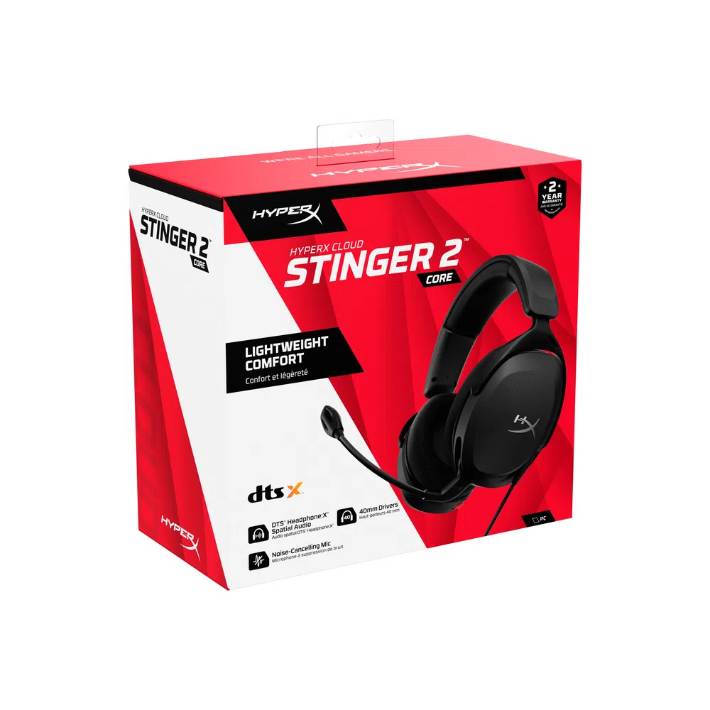 Casti Gaming HyperX Cloud Stinger 2 Core, Black [683L9AA]