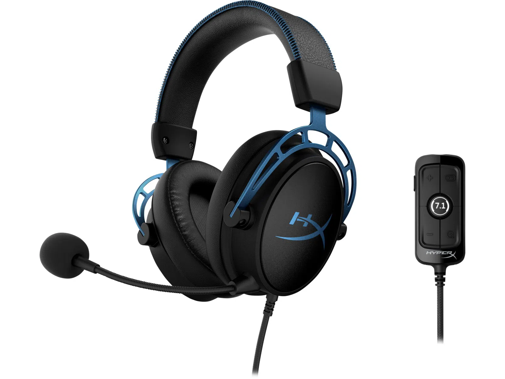 Casti Gaming HyperX Cloud Alpha S , black/blue [4P5L3AA]