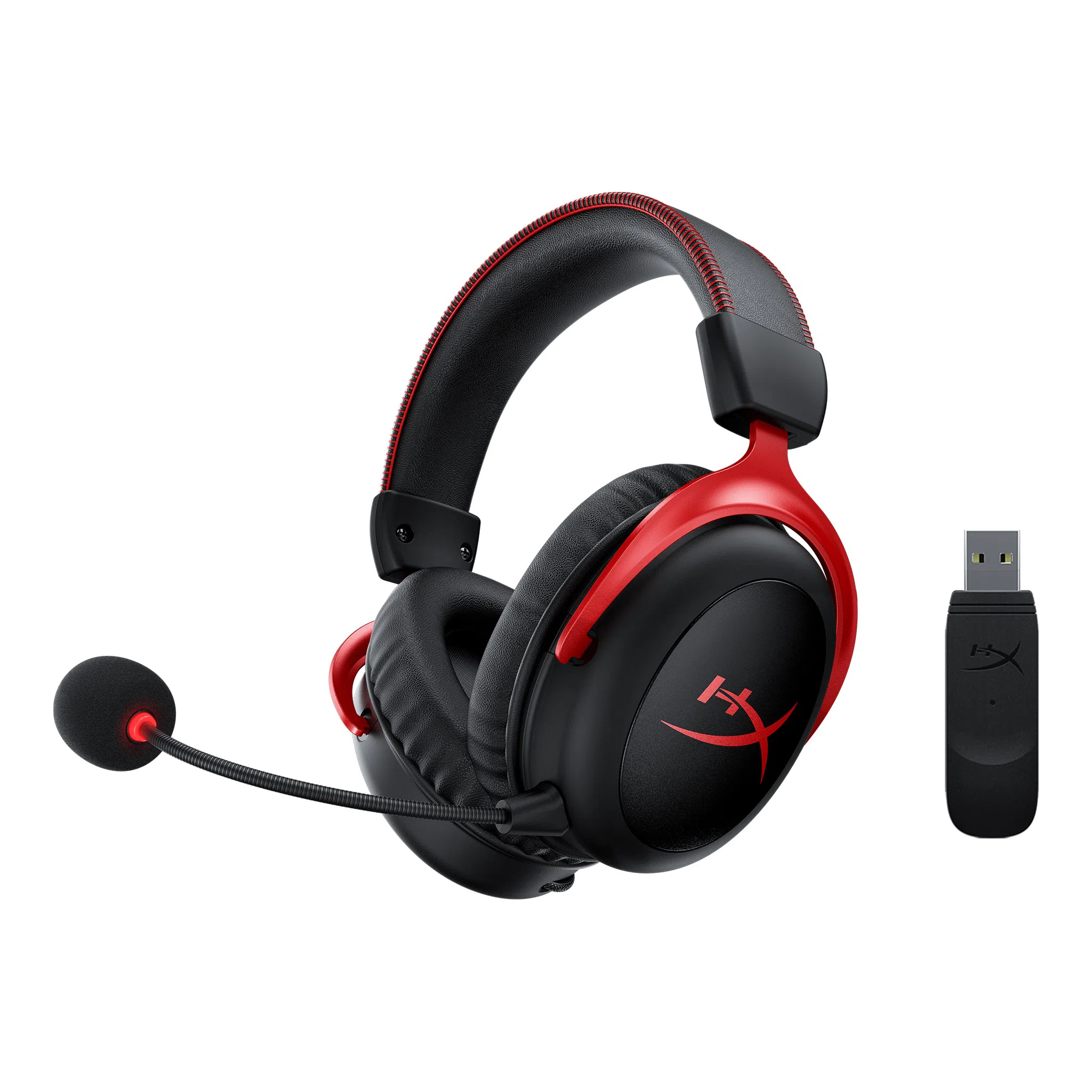 Casti gaming wireless HyperX Cloud II Wireless, Black/Red, [4P5K4AA]