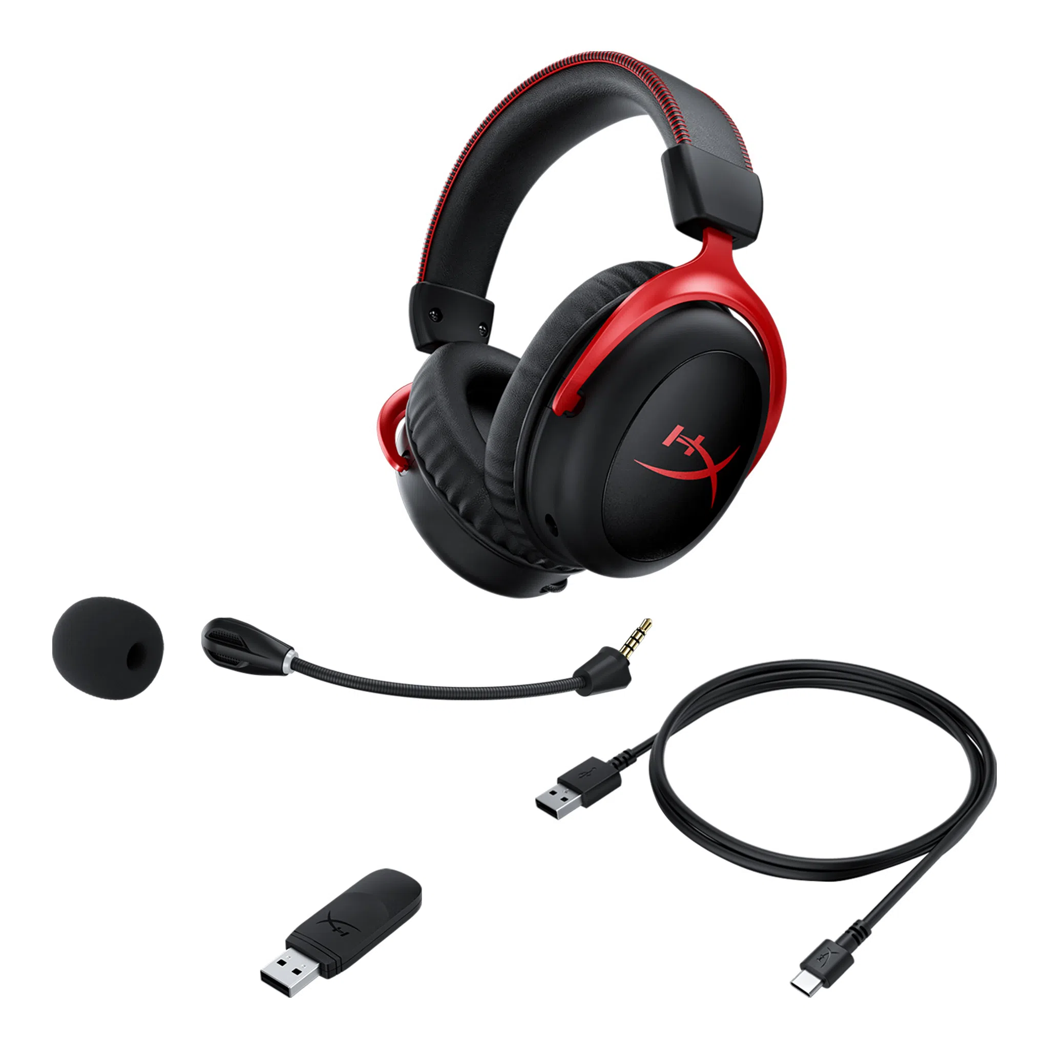 Casti gaming wireless HyperX Cloud II Wireless, Black/Red, [4P5K4AA]