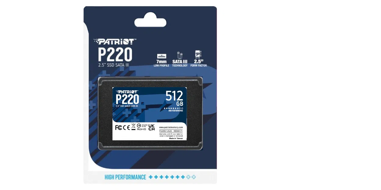 2,5" SSD Patriot P220 512GB