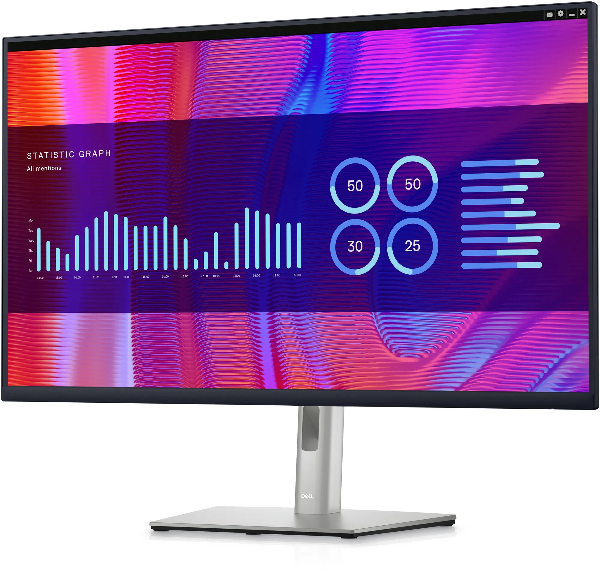 31.5" Monitor DELL P3223DE / QHD / 5ms / Black