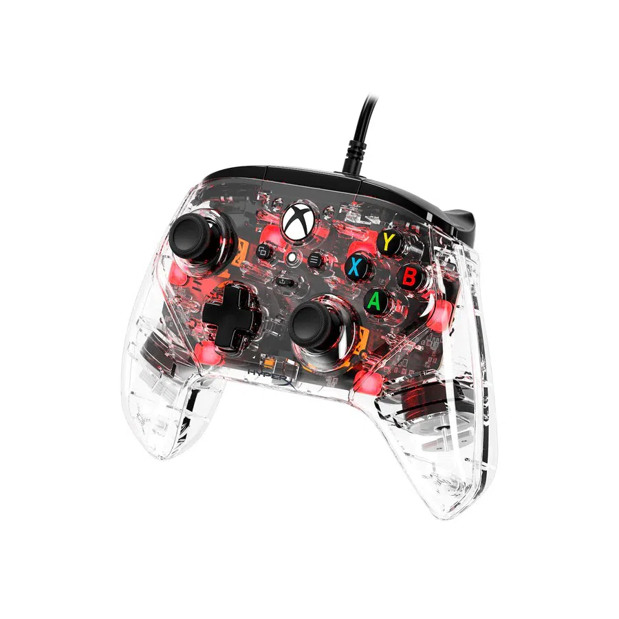 Gamepad HyperX Clutch Gladiate RGB [7D6H2AA], for Xbox Series S/X / PC, Transparent