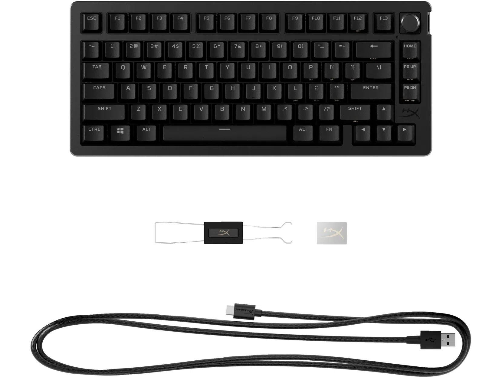 Tastatura HYPERX Alloy Rise 75 RGB, HyperX Linear switches, [7G7A4AA#ACB]