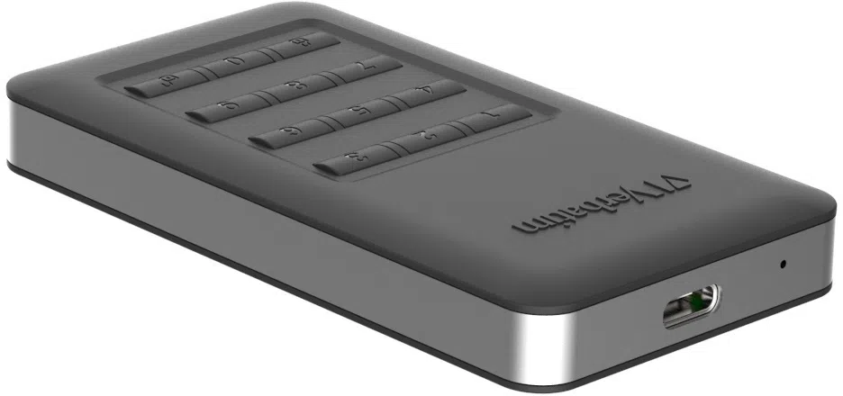 2.5" External HDD 2.0TB (USB3.0/USB-C) Verbatim "Store 'n' Go with Keypad Access", Black, AES 256-bit Hardware Encryption, Built-in keypad for password input, Nero Backup Software, Green Button Energy Saving Software