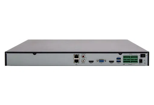 UNV NVR304-16E-B, 16-ch, 4 SATA, Incoming Bandwidth 160Mbps, 16 x 1080P@30 / 8 x 4MP@30 / 4 x 4K@30, Dual Network interface, Audio In/Out 1/1, Alarm In/Out 16/4, 1U, H.265&4K