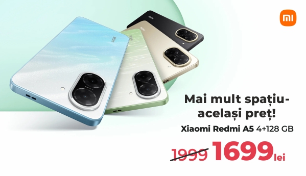 Xiaomi Redmi A5 - Mai mult spațiu - același preț!