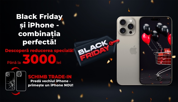 Black Friday - Apple iPhone - reduceri până la 3000 lei