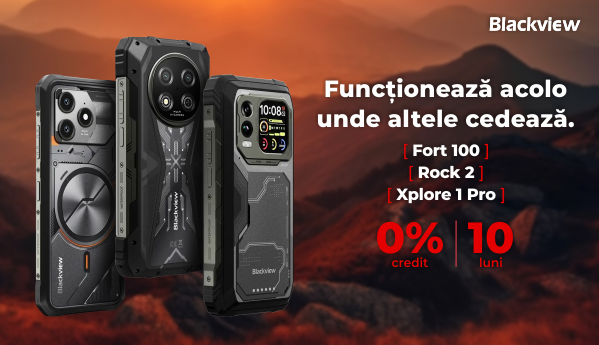 Smartphone-uri rezistente Blackview - 0% credit pe 10 luni