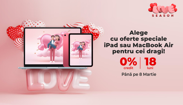 iPad sau MacBook Air = 0 credit | 18 luni