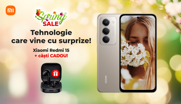 Spring SALE - Xiaomi Redmi 15 + cadou!