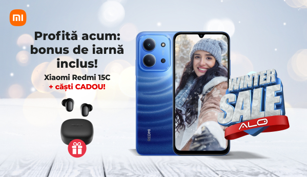 Winter SALE - Xiaomi Redmi 15C + cadou!