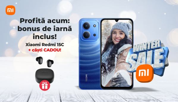 Winter SALE - Xiaomi Redmi 15C + cadou!