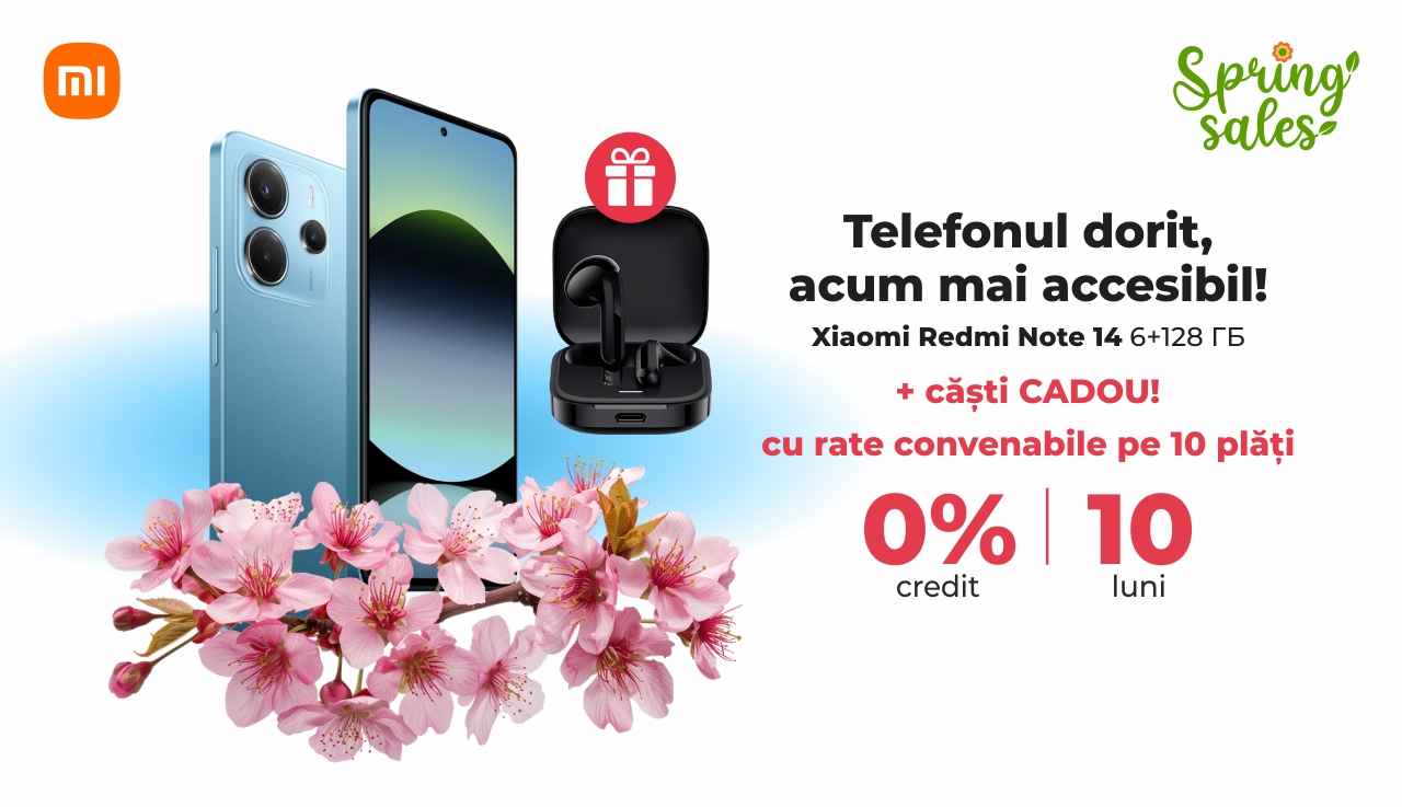 Spring SALES - Xiaomi Redmi Note 14 + CADOU!