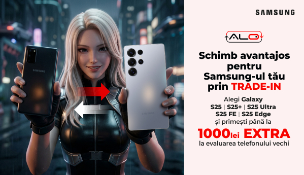 Alegi Galaxy S25 | S25+ | S25 Ultra | S25 FE | S25 Edge și primești până la 1000 lei EXTRA la evaluarea telefonului vechi.