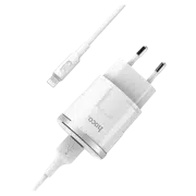 Зарядное устройство HOCO C37A Lightning White