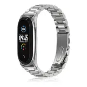 Curelușă din metal 2 pentru Mi Band 3/4/5/6 Silver