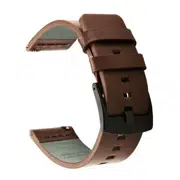 Curelușă din piele pentru Amazfit 22mm Coffe