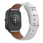 Curelușă din piele pentru Amazfit 20mm White 