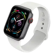 Curea din silicon pentru Apple Watch 42–44 mm, M/L, White