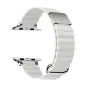 Curea din piele Apple Watch cu MagSafe 42/44/45 mm, White