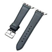 Curea din piele naturală pentru Apple Watch 42/44/45 mm, Dark Blue