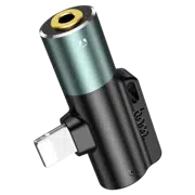Adapter Hoco LS32 lighting + 3.5 mm, Metal Gray