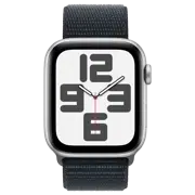 Apple Watch SE 2 (2023) 44mm Silver Aluminium Midnight Sport Loop