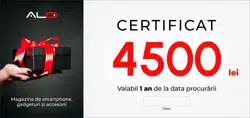 Certificat cadou Alo 4500 (1an)