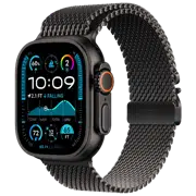 Apple Watch Ultra 2 Black Titanium Milanese Loop Black