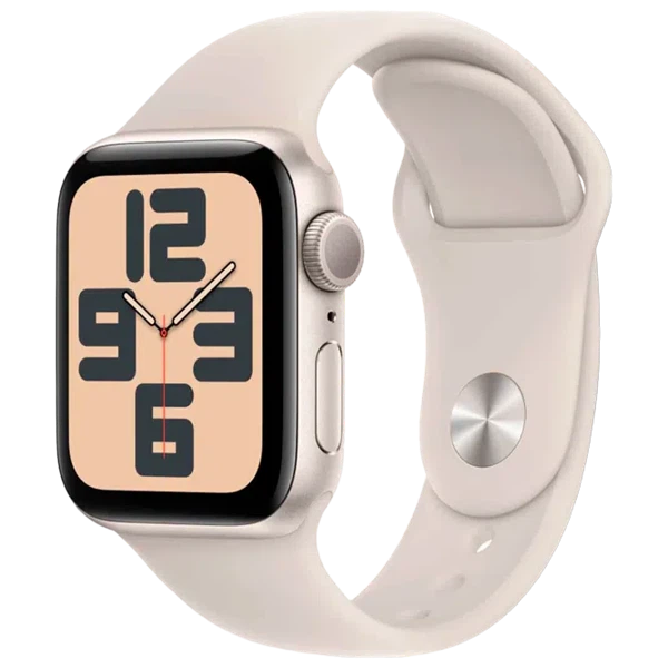Apple Watch SE 2024 Starlight GPS Sport Band Light Blush 44 mm