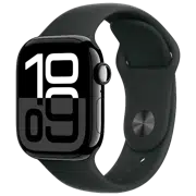 Apple Watch 10 Aluminum GPS Jet Black Sport Band Black 42 mm