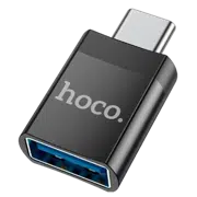 Adapter Hoco UA17 Type-C to USB, Negru