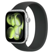 Apple Watch 11 Aluminum GPS Silver Solo Loop Black 46 mm
