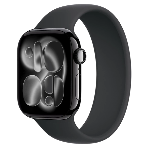 Apple Watch 11 Aluminum GPS Jet Black Solo Loop Black 42 mm