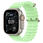 Apple Watch Ultra 3 Natural Ocean Band Neon Green