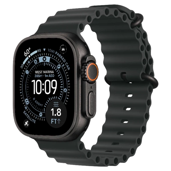 Apple Watch Ultra 3 Black Ocean Band Black