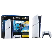 Consolă pentru jocuri SONY PlayStation 5 Slim Digital Edition+Fortnite Flowering Chaos, Alb