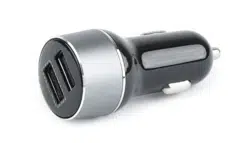 USB Car Charger - Gembird TA-U2QC3-CAR-01,2-port USB car fast charger, QC3.0, 36 W, black