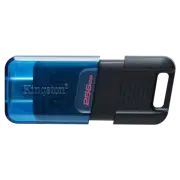 USB Flash Drive Kingston DataTraveler 80M, 256GB, Black/Blue