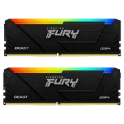 Memorie RAM Kingston FURY Beast RGB, 32GB, Negru